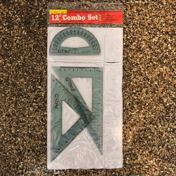 Scrapbook French Curve & Protractor & Ruler Sets - Picture 2 of 5